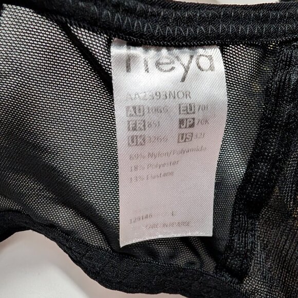 Freya 32GG Rhea Black Padded Half Cup Underwire Bra - Picture 6 of 6